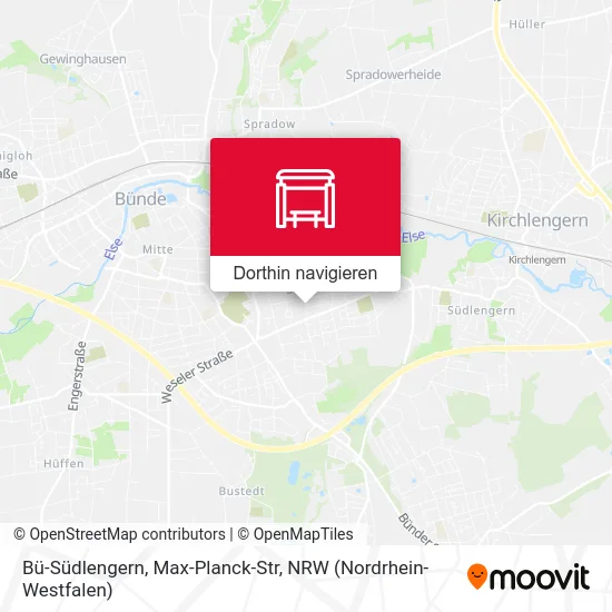 Bü-Südlengern, Max-Planck-Str Karte