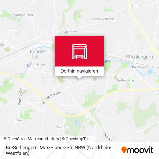 Bü-Südlengern, Max-Planck-Str Karte