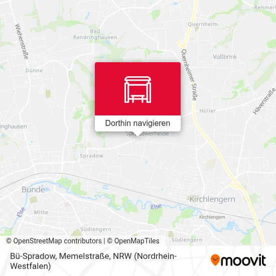 Bü-Spradow, Memelstraße Karte