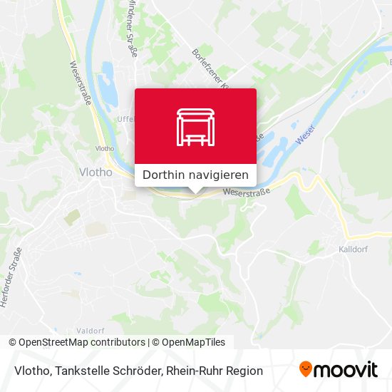 Vlotho, Tankstelle Schröder Karte