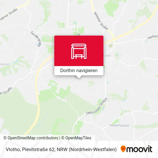 Vlotho, Pievitstraße 62 Karte