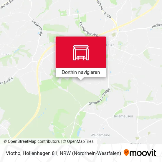 Vlotho, Hollenhagen 81 Karte