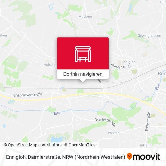 Ennigloh, Daimlerstraße Karte