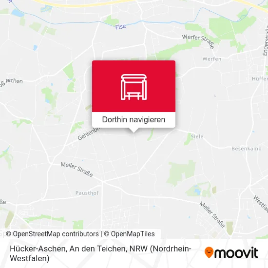 Hücker-Aschen, An den Teichen Karte