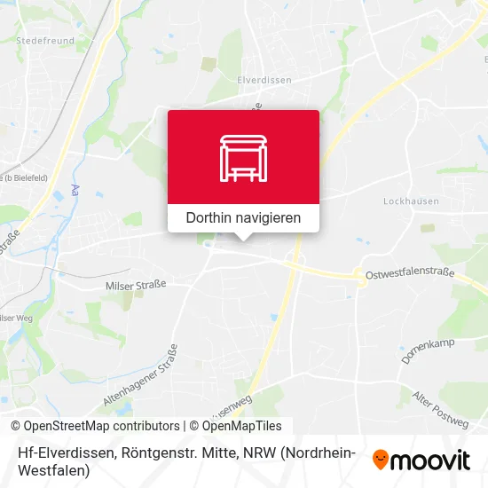 Hf-Elverdissen, Röntgenstr. Mitte Karte