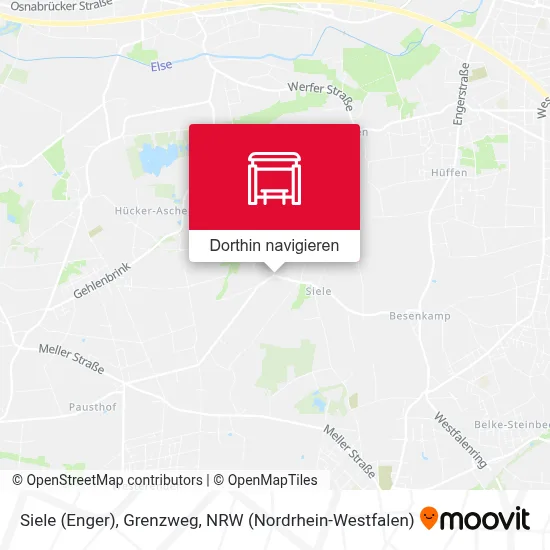 Siele (Enger), Grenzweg Karte