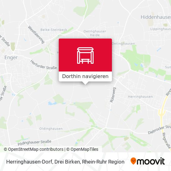 Herringhausen-Dorf, Drei Birken Karte