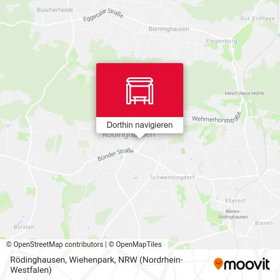 Rödinghausen, Wiehenpark Karte