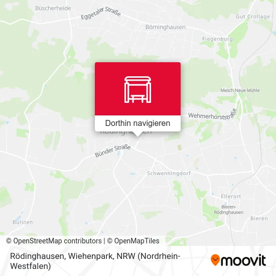 Rödinghausen, Wiehenpark Karte