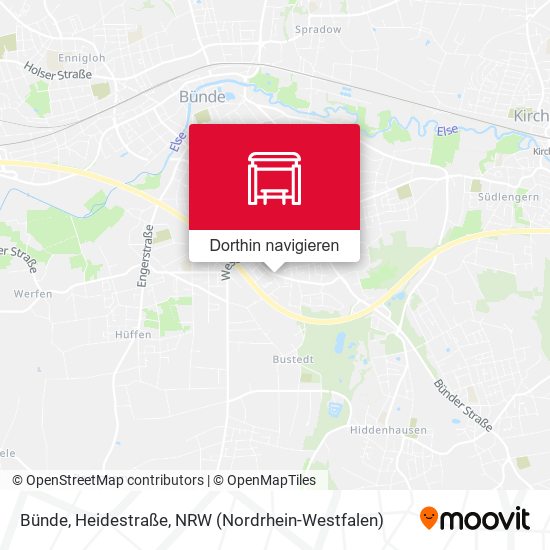 Bünde, Heidestraße Karte