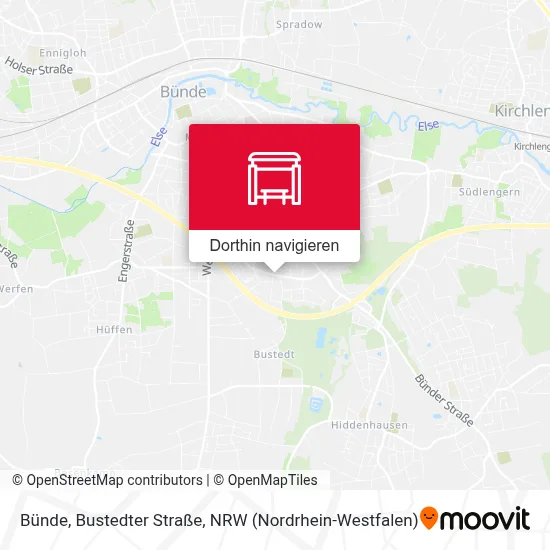 Bünde, Bustedter Straße Karte