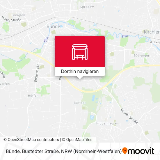 Bünde, Bustedter Straße Karte