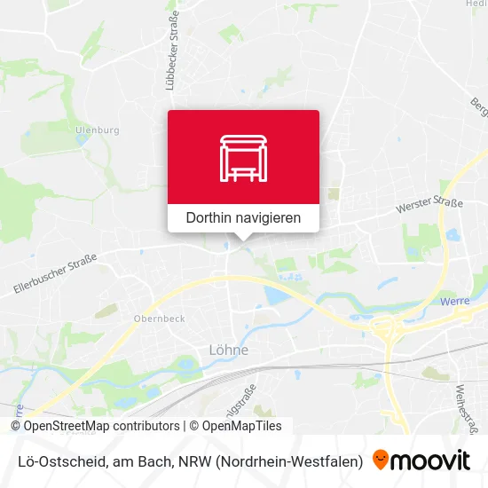 Lö-Ostscheid, am Bach Karte