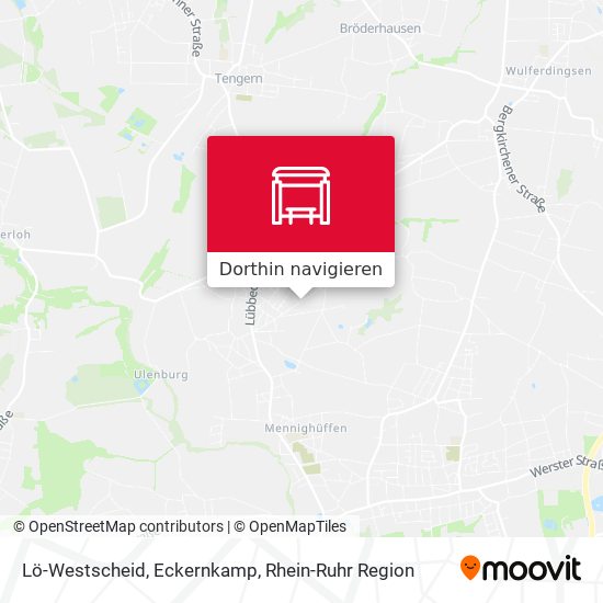 Lö-Westscheid, Eckernkamp Karte