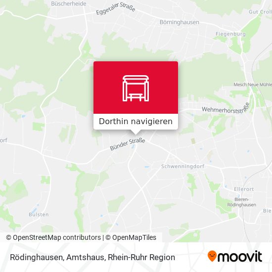 Rödinghausen, Amtshaus Karte