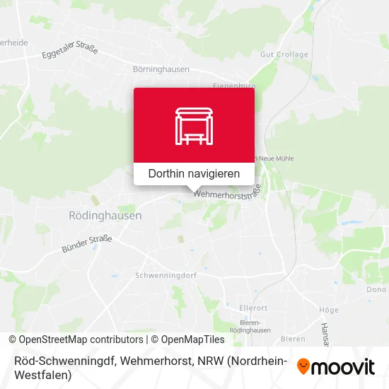 Röd-Schwenningdf, Wehmerhorst Karte