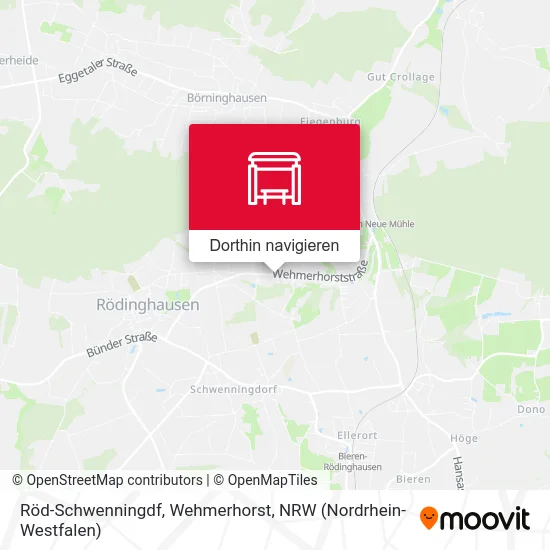 Röd-Schwenningdf, Wehmerhorst Karte