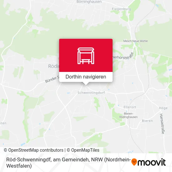 Röd-Schwenningdf, am Gemeindeh Karte