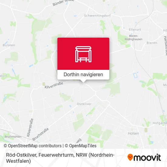 Röd-Ostkilver, Feuerwehrturm Karte