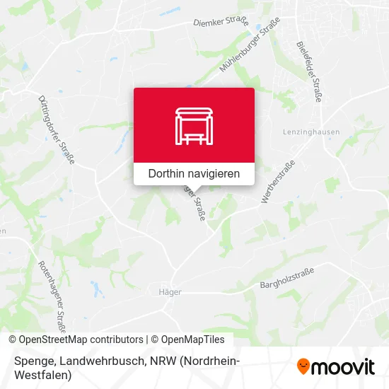 Spenge, Landwehrbusch Karte