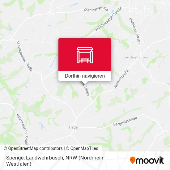 Spenge, Landwehrbusch Karte