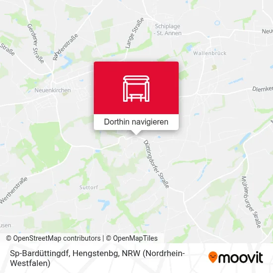 Sp-Bardüttingdf, Hengstenbg Karte