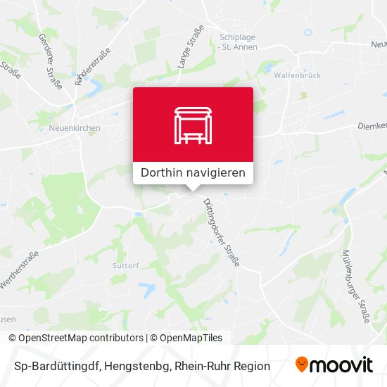 Sp-Bardüttingdf, Hengstenbg Karte