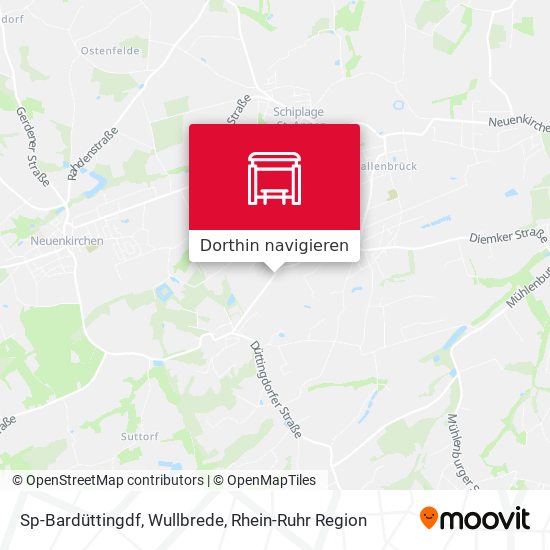 Sp-Bardüttingdf, Wullbrede Karte
