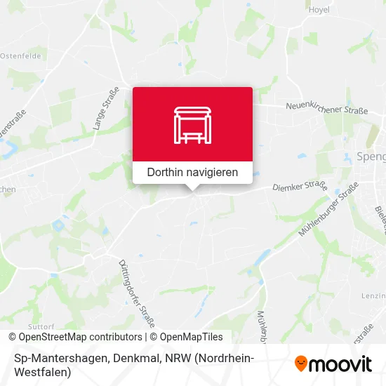 Sp-Mantershagen, Denkmal Karte