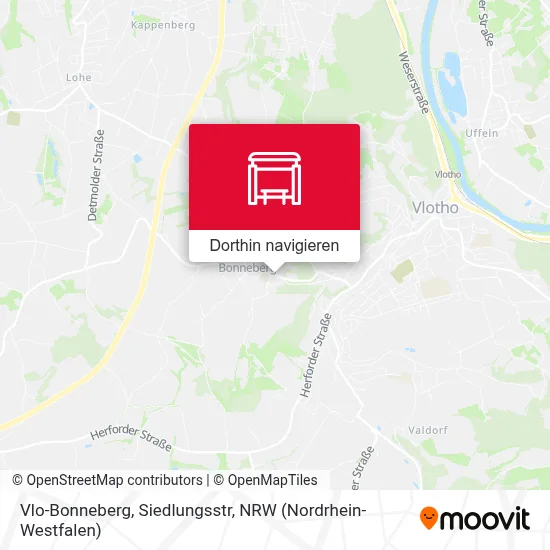 Vlo-Bonneberg, Siedlungsstr Karte