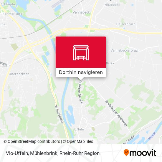 Vlo-Uffeln, Mühlenbrink Karte
