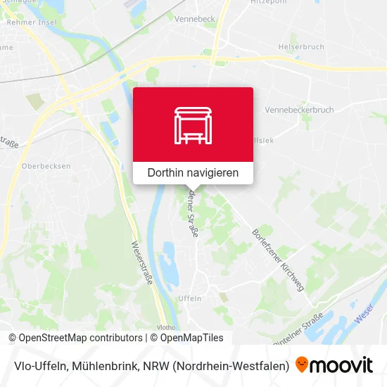 Vlo-Uffeln, Mühlenbrink Karte