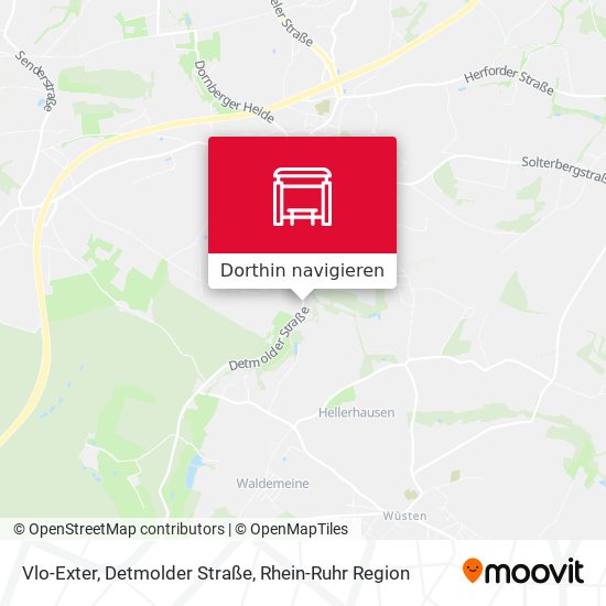 Vlo-Exter, Detmolder Straße Karte