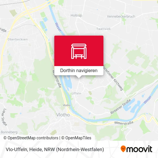 Vlo-Uffeln, Heide Karte