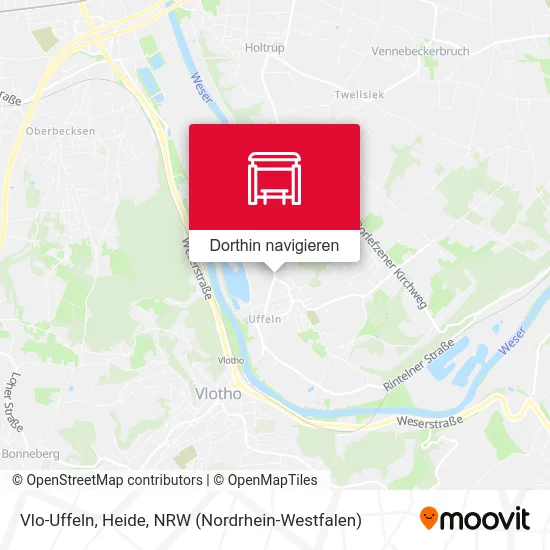 Vlo-Uffeln, Heide Karte