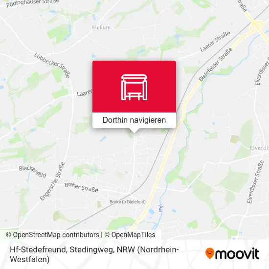 Hf-Stedefreund, Stedingweg Karte