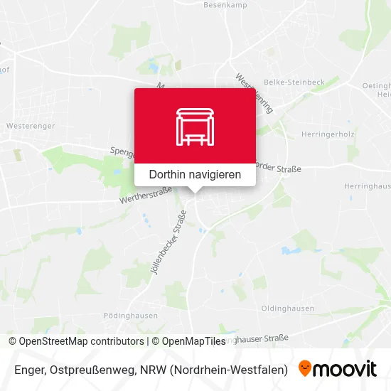 Enger, Ostpreußenweg Karte