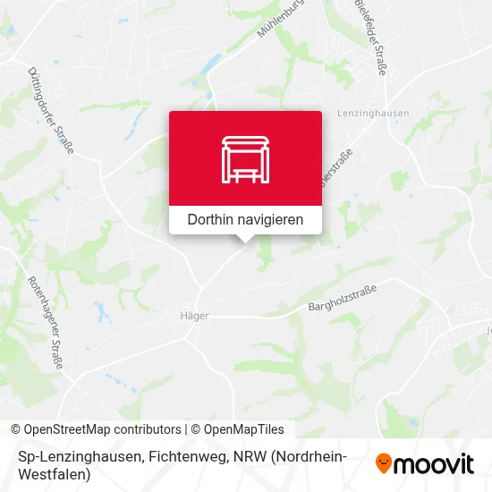 Sp-Lenzinghausen, Fichtenweg Karte