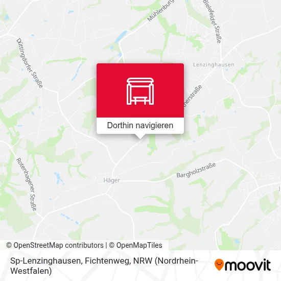 Sp-Lenzinghausen, Fichtenweg Karte