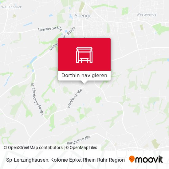 Sp-Lenzinghausen, Kolonie Epke Karte