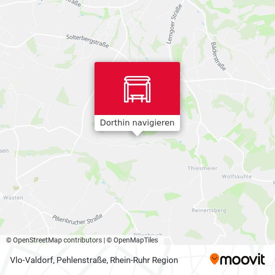 Vlo-Valdorf, Pehlenstraße Karte