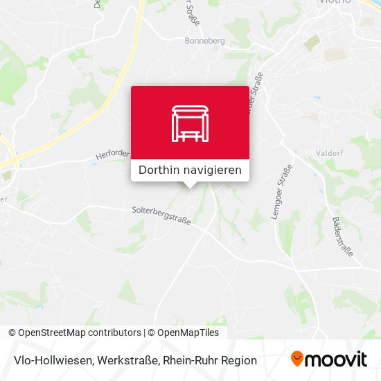 Vlo-Hollwiesen, Werkstraße Karte
