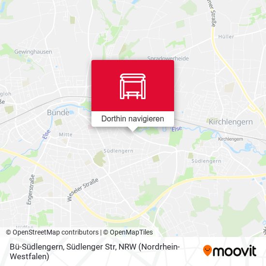 Bü-Südlengern, Südlenger Str Karte