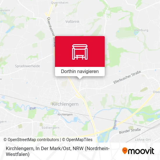 Kirchlengern, In Der Mark/Ost Karte