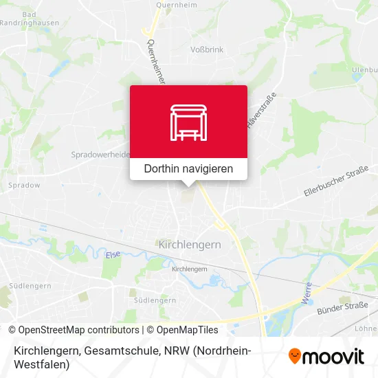 Kirchlengern, Gesamtschule Karte