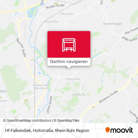 Hf-Falkendiek, Holtstraße Karte