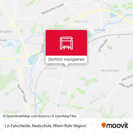 Lö-Falscheide, Realschule Karte