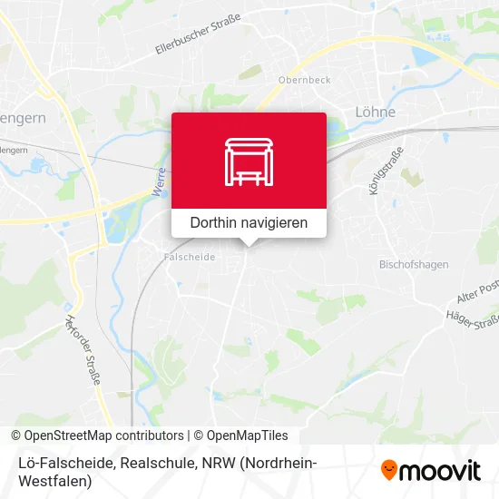 Lö-Falscheide, Realschule Karte