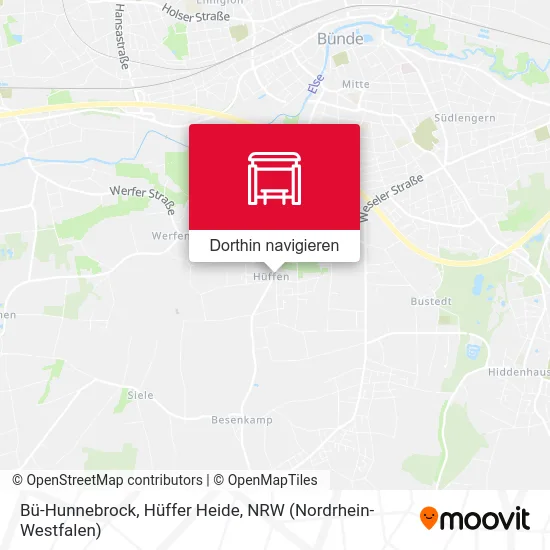 Bü-Hunnebrock, Hüffer Heide Karte