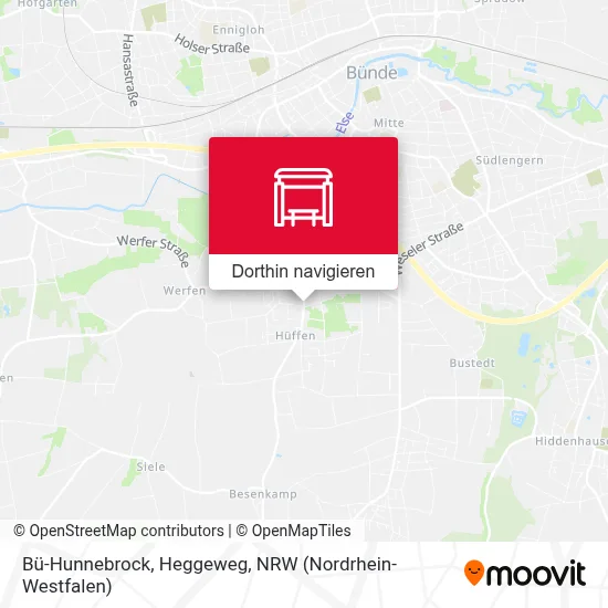 Bü-Hunnebrock, Heggeweg Karte